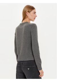 Guess Jeans Sweter W4BR10 Z3HM1 Szary Regular Fit. Kolor: szary. Materiał: bawełna #4