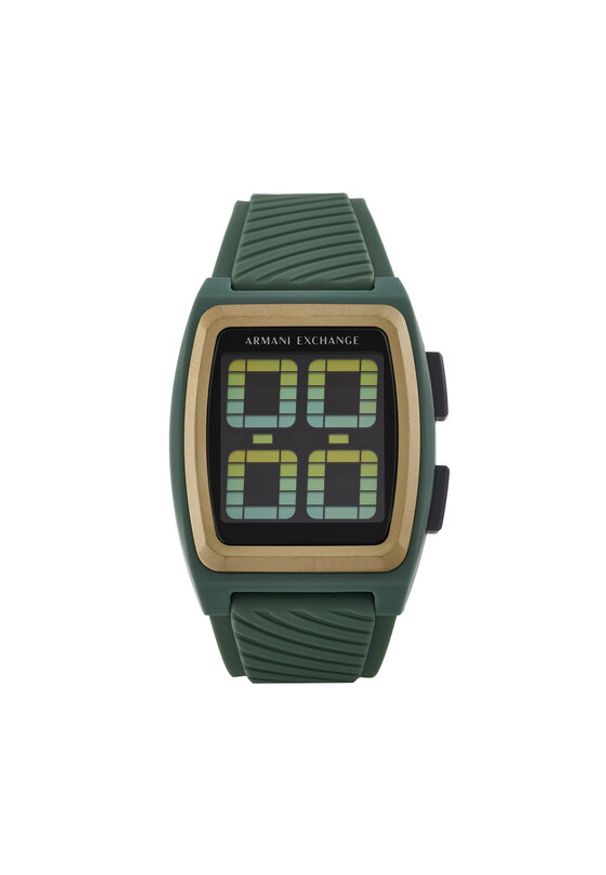 Armani Exchange Zegarek Kelvin AX2969 Zielony. Kolor: zielony. Materiał: syntetyk