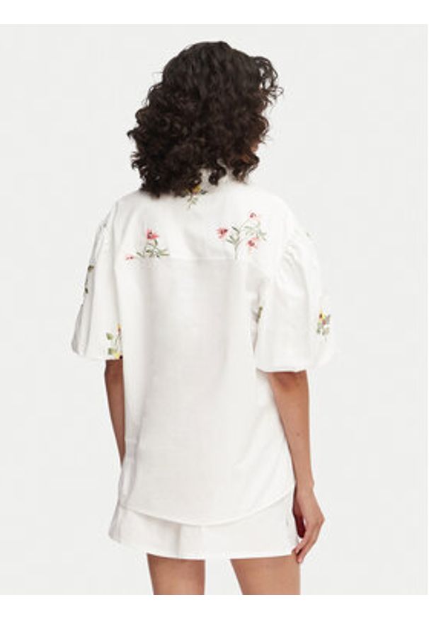 French Connection Koszula Cambria 729G7 Biały Relaxed Fit. Kolor: biały. Materiał: bawełna