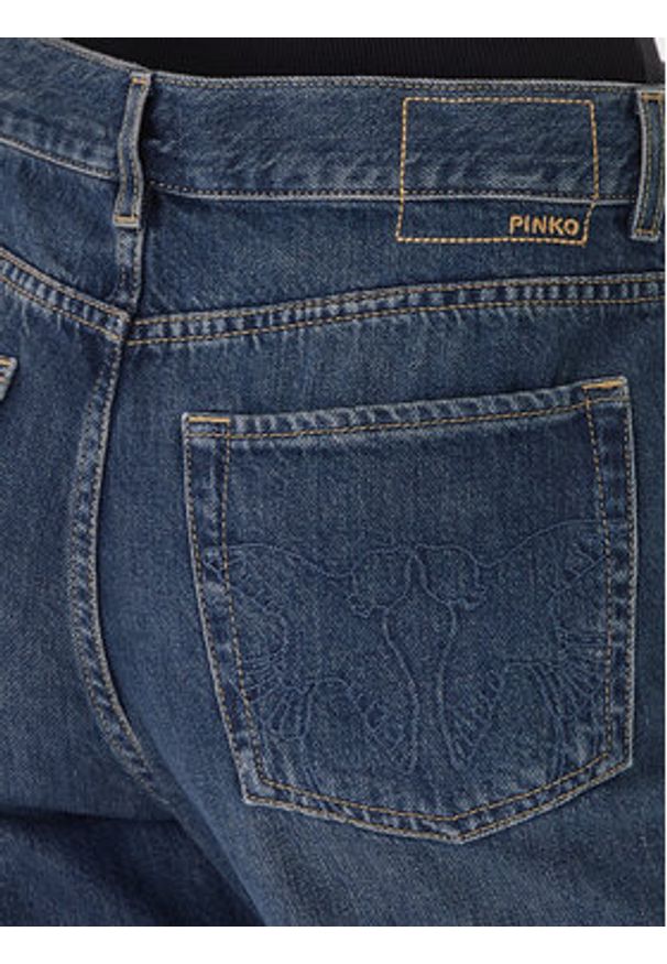 Pinko - PINKO Jeansy Wanda 101733 A2RQ Granatowy Regular Fit. Kolor: niebieski