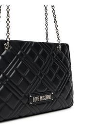 Love Moschino - LOVE MOSCHINO Torebka JC4145PP1NLA000B Czarny. Kolor: czarny. Materiał: skórzane