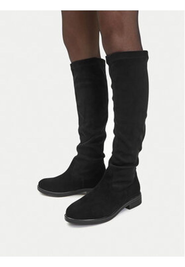 Lasocki Kozaki CEO-RST-56006-02 Czarny. Kolor: czarny. Materiał: zamsz, skóra