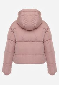 Renee - Różowa Kurtka Pikowana Puffer z Kapturem Mivvia. Typ kołnierza: kaptur. Kolor: różowy. Sezon: zima #3