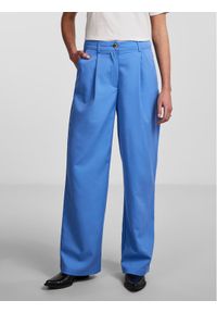 Pieces Spodnie materiałowe Thelma 17137934 Niebieski Relaxed Fit. Kolor: niebieski. Materiał: syntetyk #1