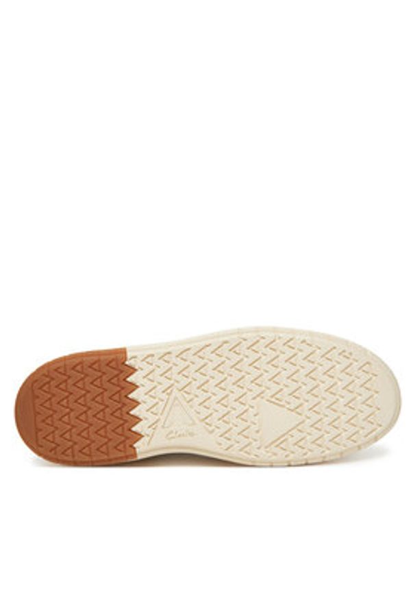 Clarks Sneakersy Courtlite2 Lo 26181287 Beżowy. Kolor: beżowy. Materiał: skóra, zamsz