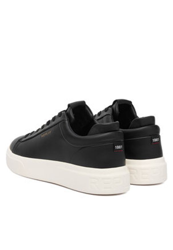 Replay - REPLAY Sneakersy GMZ7O .000.C0001L Czarny. Kolor: czarny. Materiał: skóra