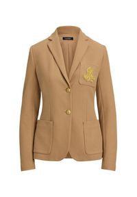 Lauren Ralph Lauren - LAUREN RALPH LAUREN Marynarka 200797305018 Beżowy Slim Fit. Kolor: beżowy. Materiał: bawełna #5