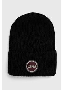 Colmar czapka kolor czarny wełniana. Kolor: czarny. Materiał: wełna #1