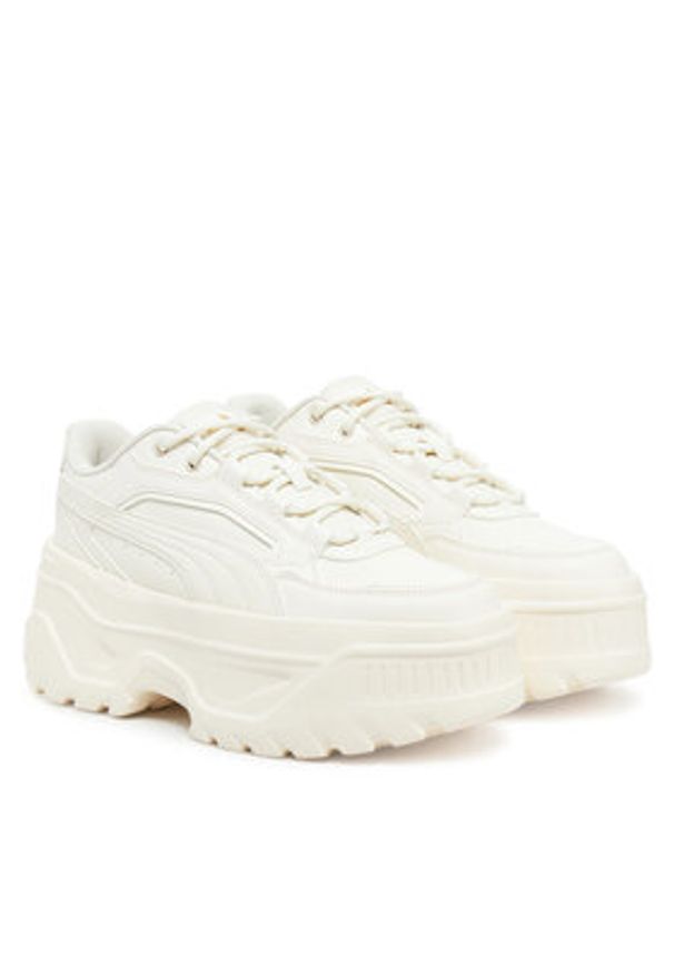 Puma Sneakersy Karmen X-TRA 400369 04 Écru. Materiał: skóra