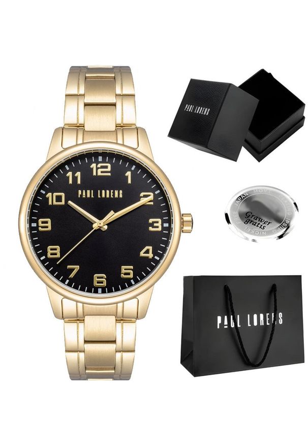 Zegarek męski Paul Lorens GUARO-1D1 Z GRAWEREM