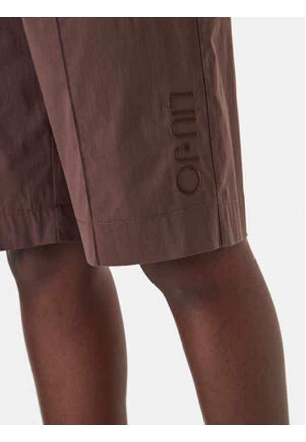 Liu Jo Sport Szorty sportowe TA6289 T416A Brązowy Relaxed Fit. Kolor: brązowy. Materiał: bawełna