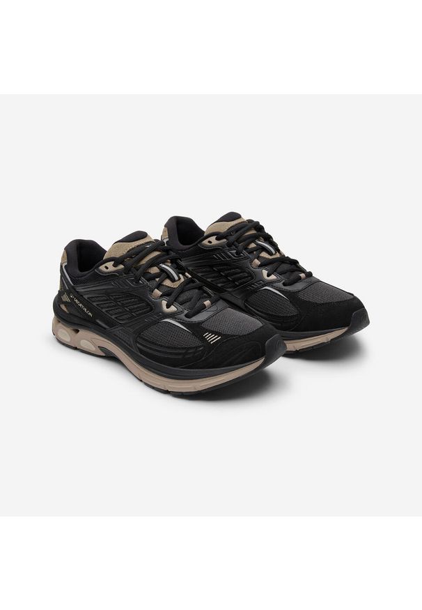Decathlon - Sneakersy męskie RR2K zamszowe. Kolor: czarny, szary, wielokolorowy, beżowy, brązowy. Materiał: zamsz. Sezon: lato