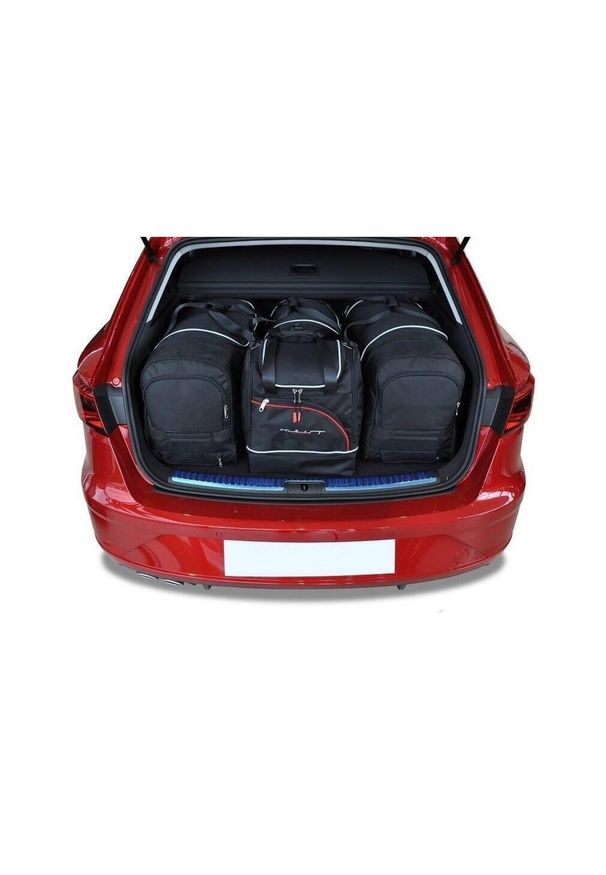 KJUST - Torby Do Bagażnika Seat Leon St 2013-2020 4Szt Kjust. Kolor: czarny. Styl: sportowy