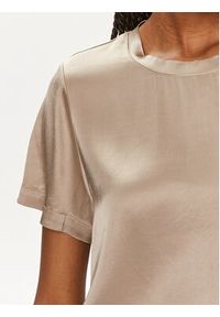 ViCOLO T-Shirt TB0040 Beżowy Regular Fit. Kolor: beżowy. Materiał: wiskoza #3