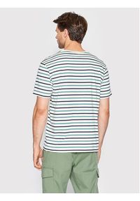 Wood Wood T-Shirt Ace Stripe 10285704-2222 Beżowy Regular Fit. Kolor: beżowy. Materiał: bawełna