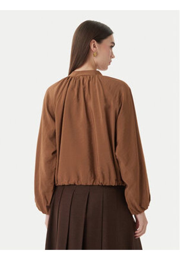 Marella Kurtka przejściowa Fico 2613041174 Brązowy Regular Fit. Kolor: brązowy. Materiał: wiskoza