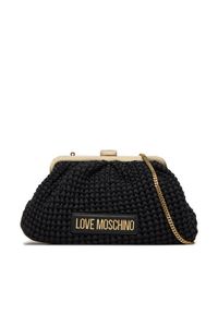 Love Moschino - LOVE MOSCHINO Torebka JC4241PP0IKB100A Czarny. Kolor: czarny. Materiał: skórzane