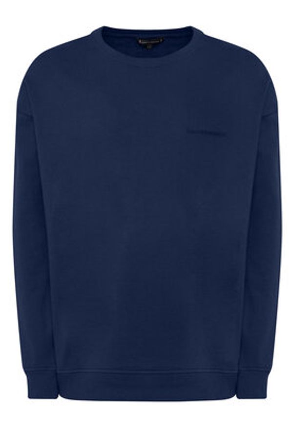 TOMMY HILFIGER - Tommy Hilfiger Bluza Terry UM0UM03910 Granatowy Regular Fit. Kolor: niebieski. Materiał: bawełna