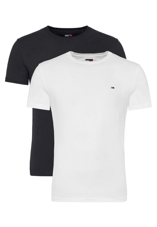 Tommy Jeans Komplet 2 t-shirtów DM0DM20687 Kolorowy Slim Fit. Materiał: bawełna. Wzór: kolorowy