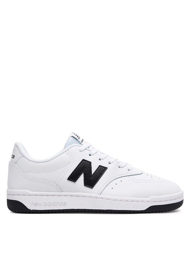 New Balance Sneakersy BB80BNN Biały. Kolor: biały. Materiał: skóra