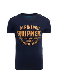 ALPINE PRO - Koszulka dla dzieci Alpine Pro Denno 116-122 - Oddychająca i Stylowa. Kolor: zielony. Materiał: bawełna