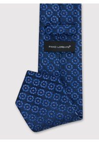 Pako Lorente - PAKO LORENTE – Niebieski krawat męski w geometryczny wzór. Kolor: niebieski. Materiał: poliester. Wzór: geometria #2