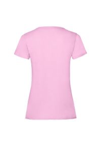 FRUIT OF THE LOOM - Koszulka Damska Valueweight. Kolor: różowy