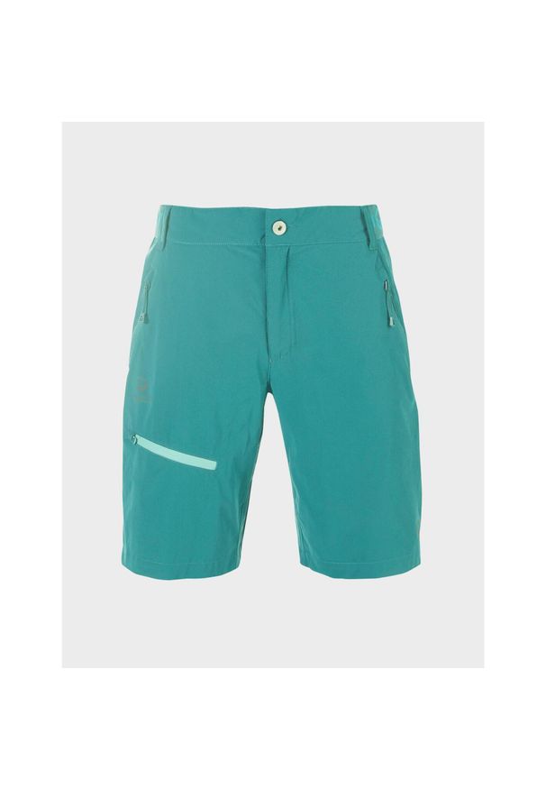 Spodenki trekkingowe damskie Halti Pallas X-Stretch Lite. Kolor: zielony. Długość: krótkie