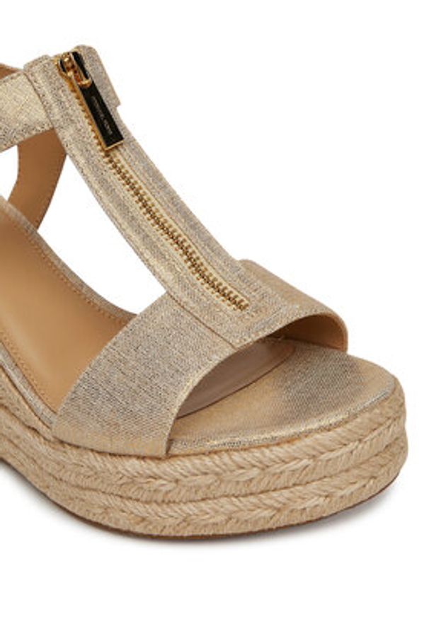 MICHAEL Michael Kors Espadryle Berkley 40S4BRMS9D Złoty. Kolor: złoty. Materiał: skóra
