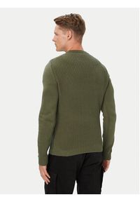 Aeronautica Militare Sweter 262MA1571UL00409 Khaki Regular Fit. Kolor: brązowy. Materiał: bawełna #2