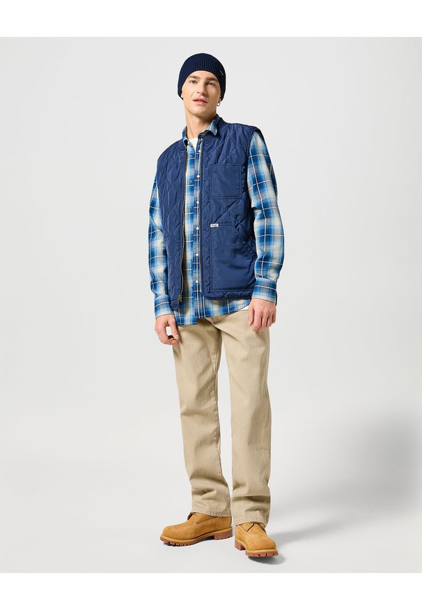Wrangler - MĘSKA KOSZULA KRATA WRANGLER WESTERN SHIRT BUFFALO INDIGO 112357251