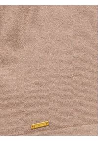 SELMARK - Selmark Komplet sweter i spodnie materiałowe Tricot P7773 Brązowy Regular Fit. Kolor: brązowy. Materiał: materiał, wiskoza
