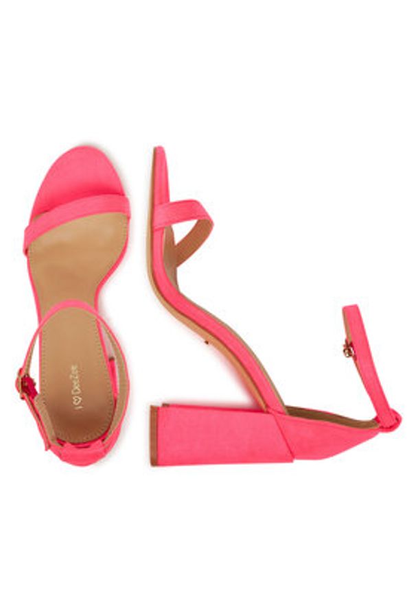 DeeZee Sandały 7026-5A Różowy. Kolor: różowy. Materiał: materiał