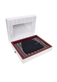 TOMMY HILFIGER - Tommy Hilfiger Zestaw Szalik i Czapka Th Corp Love AM0AM12939 Granatowy. Kolor: niebieski. Materiał: materiał #6