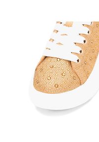 Nine West Sneakersy NURIYA NW-23-001 Złoty. Kolor: złoty. Materiał: materiał #3