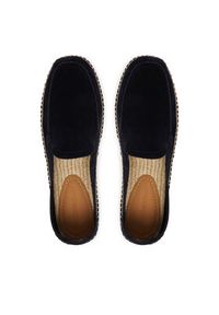 Emporio Armani Espadryle EM005854 AF23967 UB117 Granatowy. Kolor: niebieski. Materiał: skóra, zamsz #5