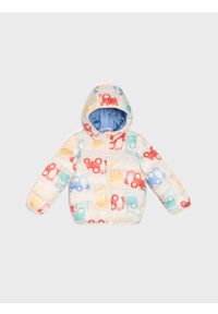 Sinsay - Pikowana kurtka puffer z kapturem - kremowy. Typ kołnierza: kaptur. Kolor: kremowy #1