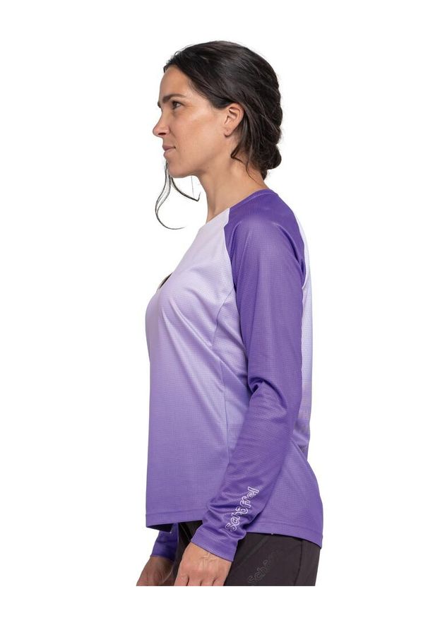 SCHÖFFEL - Longsleeve rowerowy damski Schöffel Koitere. Kolor: fioletowy. Długość rękawa: długi rękaw. Sport: kolarstwo