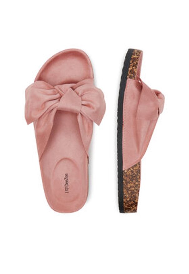 DeeZee Klapki E998-1 Różowy. Kolor: różowy. Materiał: materiał