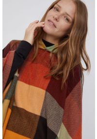 Desigual - Poncho. Materiał: dzianina #5