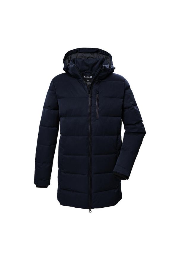 Długi kurtka pikowana Killtec GW 10. Kolor: niebieski. Materiał: puch. Długość: długie. Sezon: zima