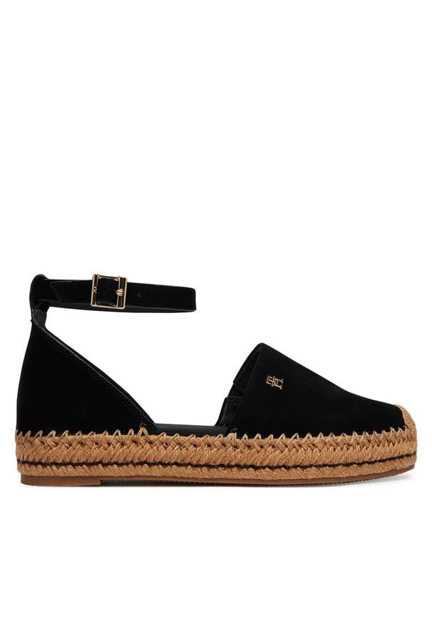 TOMMY HILFIGER - Espadryle Tommy Hilfiger. Kolor: czarny. Obcas: na platformie