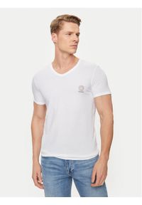 VERSACE - Versace T-Shirt AUU01004 Biały Regular Fit. Kolor: biały. Materiał: bawełna