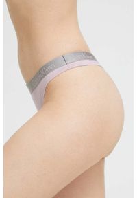 Calvin Klein Underwear stringi kolor fioletowy. Kolor: fioletowy #3