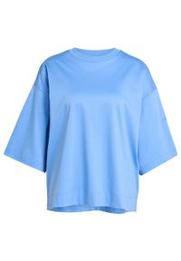 Adidas - Koszulka ALL SZN Soft Lux Loose. Kolor: niebieski