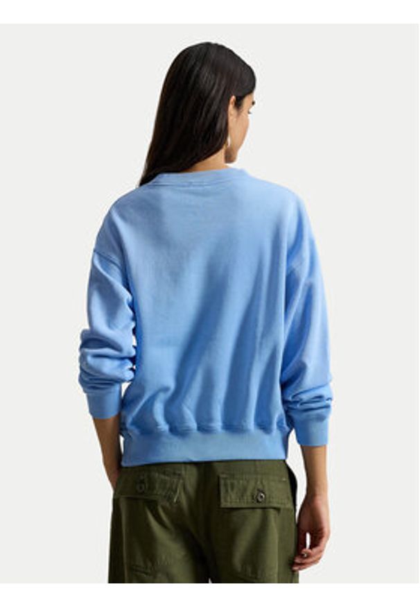 Polo Ralph Lauren Bluza 211971690500 Niebieski Relaxed Fit. Typ kołnierza: polo. Kolor: niebieski. Materiał: bawełna