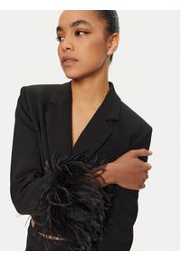 Pinko - PINKO Marynarka 102865 A1JX Czarny Regular Fit. Kolor: czarny. Materiał: syntetyk #4