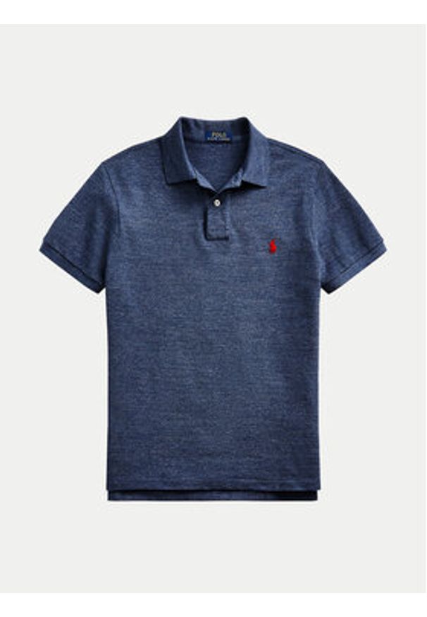 Polo Ralph Lauren Polo 710548797012 Niebieski Slim Fit. Typ kołnierza: polo. Kolor: niebieski. Materiał: bawełna