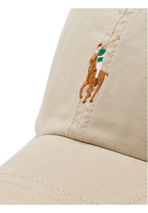 Polo Ralph Lauren Czapka z daszkiem Classic Sport Cap 710834737013 Beżowy. Kolor: beżowy. Materiał: materiał. Styl: sportowy