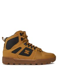 DC Shoes Sneakersy Pure Ht Wr ADYB100018 Brązowy. Kolor: brązowy. Materiał: skóra